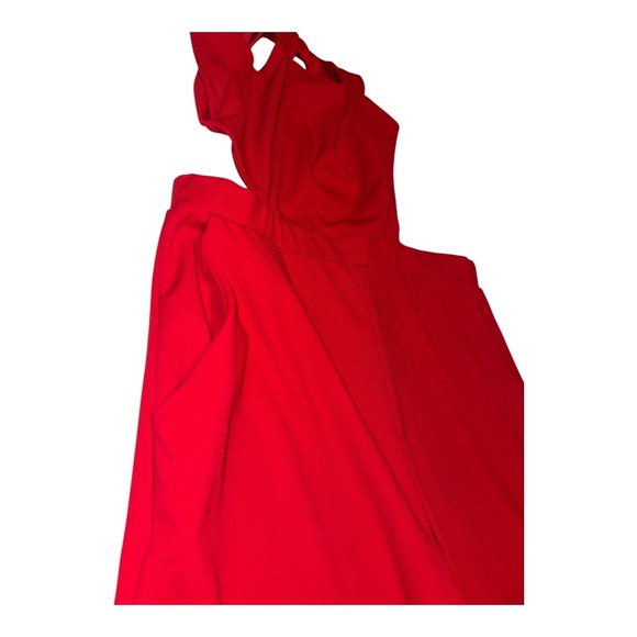 Mm Mm Mm Red Wide Leg Sleeveless Pants Jumpsuit, Womens XL - Picture 6 of 9